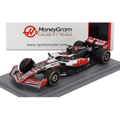 SPARK MODEL HAAS F1  VF-25 TEAM MONEYGRAM HAAS N 31 CANADA GP 2025 ESTEBAN OCON - WHITE BLACK RED 1/43