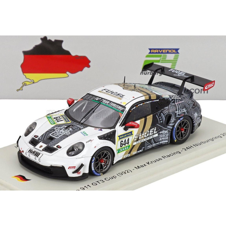 SPARK MODEL PORSCHE 911 992 GT3 CUP TEAM MAX KRUSE RACING N 644 24h NURBURGRING 2025 TOM CORONEL - DOMINIK FUGEL - MARCEL FUGEL 