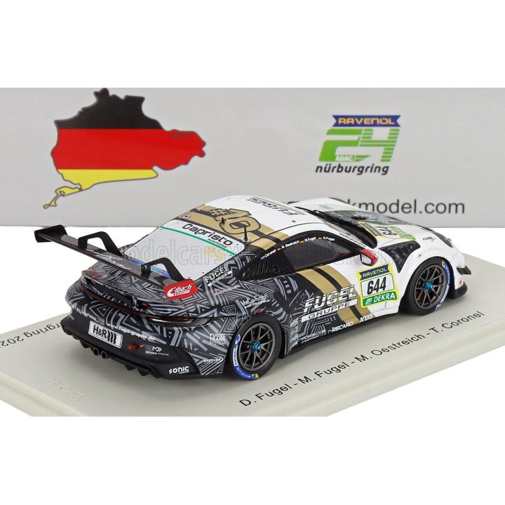 SPARK MODEL PORSCHE 911 992 GT3 CUP TEAM MAX KRUSE RACING N 644 24h NURBURGRING 2025 TOM CORONEL - DOMINIK FUGEL - MARCEL FUGEL 