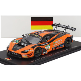SPARK MODEL McLAREN 720S GT3 EVO 4.0L TWIN TURBO V8 TEAM DOOR MOTORSPORT N 25 DTM SEASON 2024 BEN DORR - ORANGE BLACK 1/43