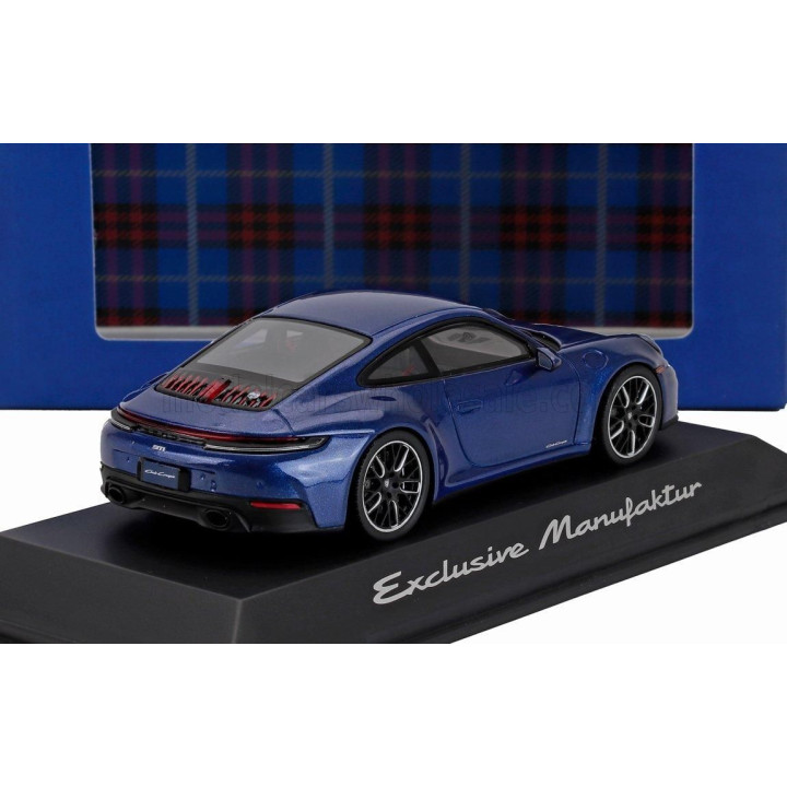 SPARK MODEL PORSCHE 911 992-2 CARRERA T COUPE 2024 - BLUE 1/43