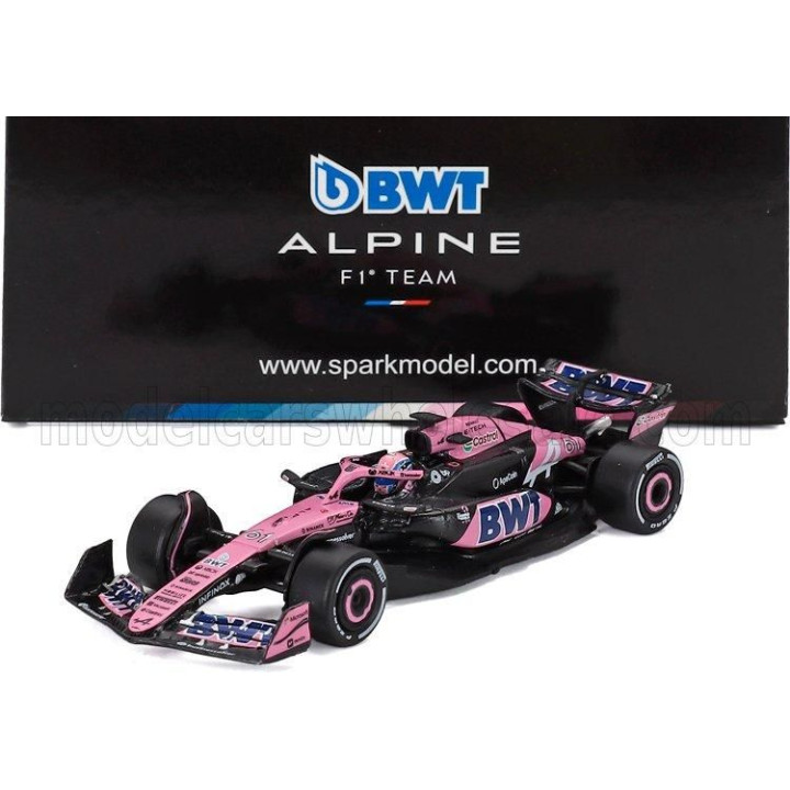 SPARK MODEL ALPINE F1  A524 TEAM BWT ALPINE N 61 ABU DHABI GP 2024 JACK DOOHAN - BLACK BLUE PINK 1/64
