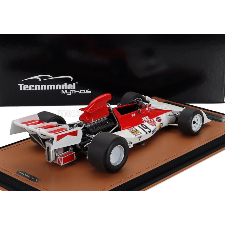 TECNOMODEL BRM F1  P160E N 19 GERMAN GP 1973 CLAY REGAZZONI - WHITE RED 1/18
