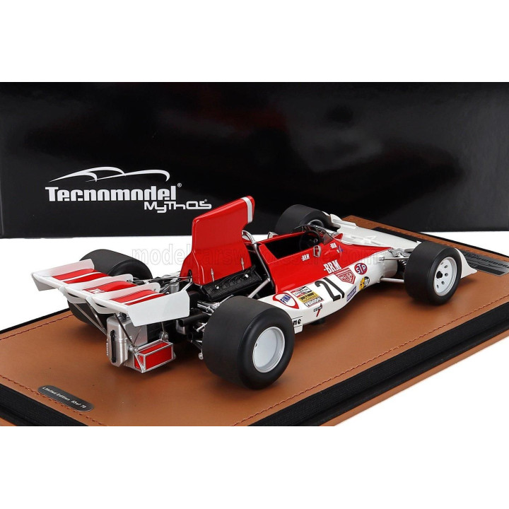 TECNOMODEL BRM F1  P160E N 21 MONZA ITALY GP 1973 NIKI LAUDA - WHITE RED 1/18