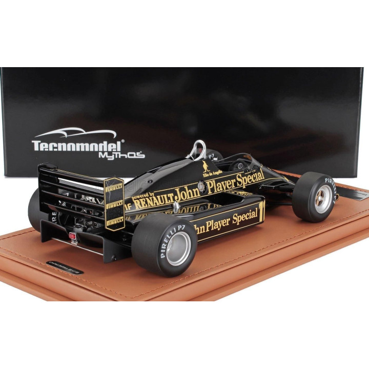 TECNOMODEL LOTUS F1  94T TEAM JPS N 11 EUROPEAN GP 1983 ELIO DE ANGELIS - BLACK GOLD 1/18