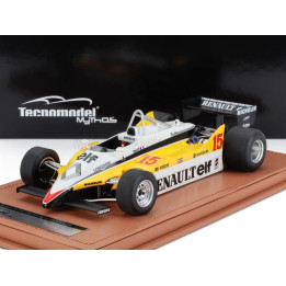 TECNOMODEL RENAULT F1  RE30B V6 TURBO TEAM RENAULT ELF N 15 WINNER SOUTH AFRICAN GP 1982 ALAIN PROST - WHITE YELLOW BLACK 1/18