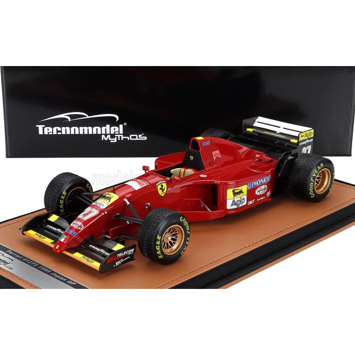 TECNOMODEL FERRARI F1  412T2 N 27 JAPAN GP WITH RAIN TIRES 1995 JEAN ALESI - RED BLACK 1/18