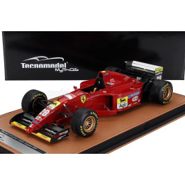 TECNOMODEL FERRARI F1  412T2 N 28 JAPAN GP WITH RAIN TIRES 1995 GERHARD BERGER - RED BLACK 1/18