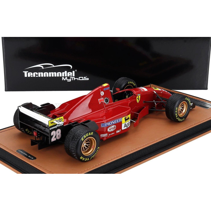 TECNOMODEL FERRARI F1  412T2 N 28 JAPAN GP WITH RAIN TIRES 1995 GERHARD BERGER - RED BLACK 1/18