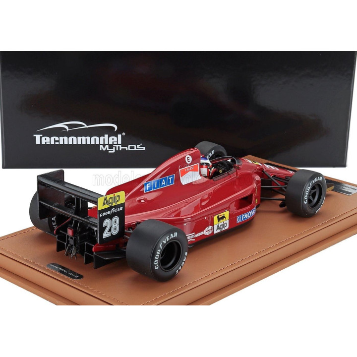 TECNOMODEL FERRARI F1  642 N 28 BELGIUM GP (with pilot figure) 1991 JEAN ALESI - RED BLACK 1/18