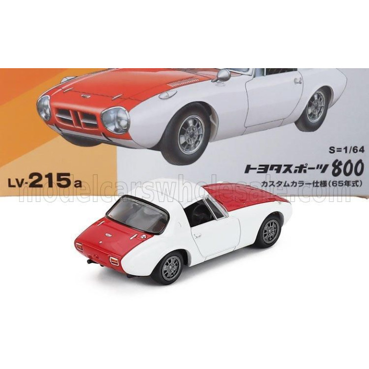 TOMICA TOYOTA 800 1965 - WHITE RED 1/64