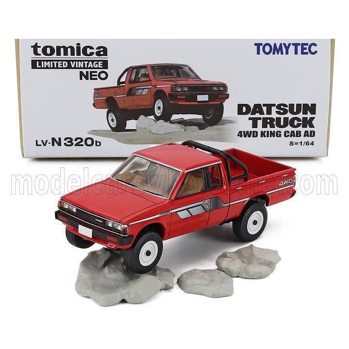 TOMICA DATSUN PICK-UP 4WD 1986 - RED 1/64