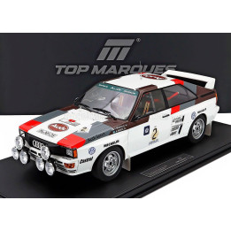 TOPMARQUES AUDI QUATTRO A2 (night version) N 2 WINNER RALLY ARGENTINA 1983 HANNU MIKKOLA - ARNE HERTZ - WHITE RED BROWN 1/12