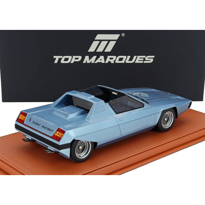 TOPMARQUES FERRARI 308 GT BERTONE RAINBOW 1976 - LIGHT BLUE MET 1/18