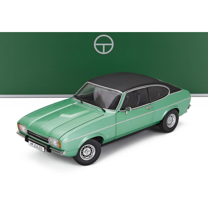 TOURING MODELCARS FORD ENGLAND CAPRI MKII 3.0 GHIA COUPE 1974 - MEDITERRANEAN GREEN 1/18