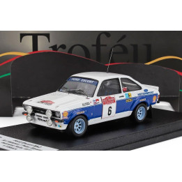 TROFEU FORD ENGLAND ESCORT MKII (night version) N 6 RALLY SANREMO 1977 ARI VATANEN - PETER BRYANT - WHITE BLUE 1/43