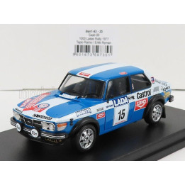 TROFEU SAAB 99 TEAM KONELA RACING N 15 RALLY 1000 LAKES 1977 T.RAINIO - E.NYMAN - BLUE WHITE 1/43
