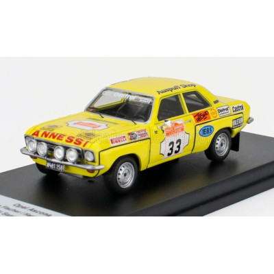TROFEU OPEL ASCONA (night version) N 33 WINNER Gr.2 RALLY SANREMO 1975 GEORG FISCHER - HARALD GOTTLIEB - YELLOW 1/43