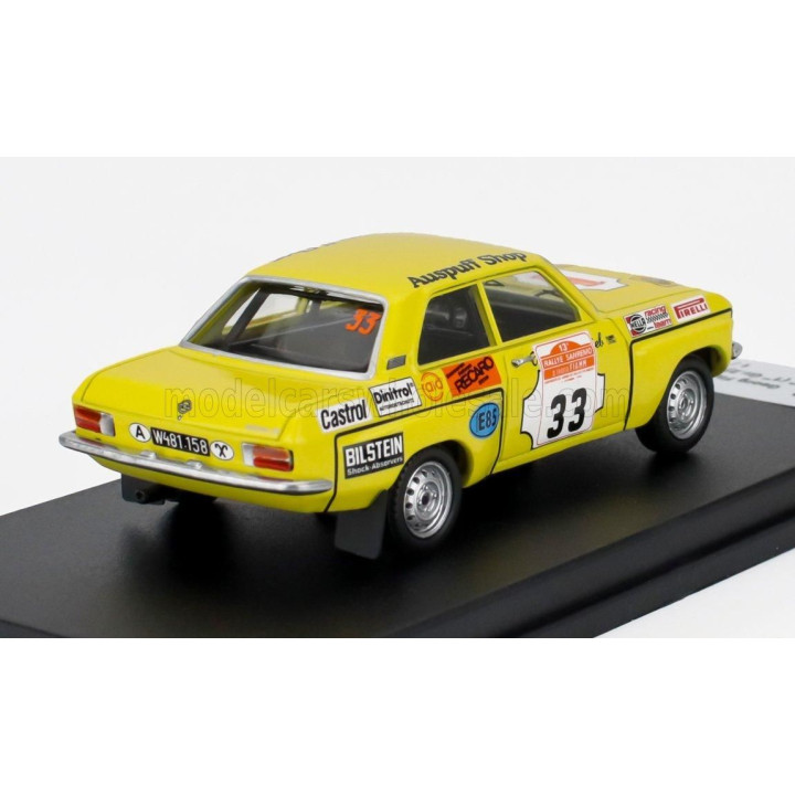 TROFEU OPEL ASCONA (night version) N 33 WINNER Gr.2 RALLY SANREMO 1975 GEORG FISCHER - HARALD GOTTLIEB - YELLOW 1/43