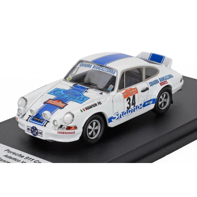TROFEU PORSCHE 911 CARRERA RS (night version) N 34 RALLY SANREMO 1974 ADARTICO VUDAFIERI - FEI - WHITE BLUE 1/43