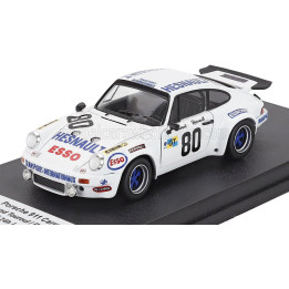 TROFEU PORSCHE 911 CARRERA RS TEAM X RACING N 80 24h LE MANS 1975 RAYMOND TOUROUL - PHILIPPE HESNAULT - WHITE 1/43