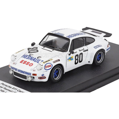 TROFEU PORSCHE 911 CARRERA RS TEAM X RACING N 80 24h LE MANS 1975 RAYMOND TOUROUL - PHILIPPE HESNAULT - WHITE 1/43