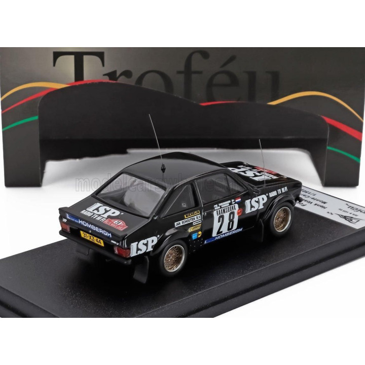 TROFEU FORD ENGLAND ESCORT MKII (night version) N 28 RALLY MONTECARLO 1981 HENK VOSSEN - PIE THEUNISSEN - BLACK 1/43