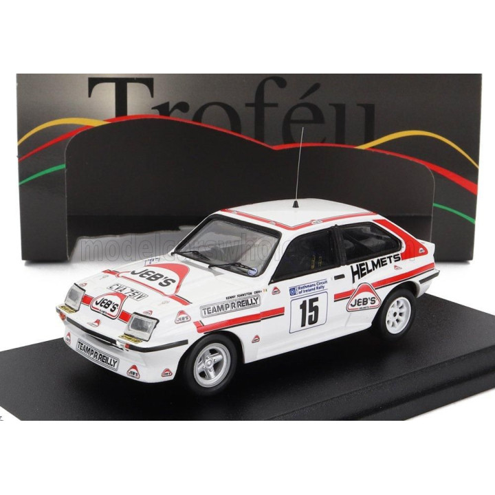 TROFEU VAUXHALL CHEVETTE HSR N 15 CIRCUIT OF IRELAND 1983 B.FAGAN - K.JOHNSTON - WHITE RED 1/43