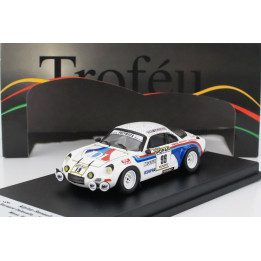 TROFEU RENAULT ALPINE A110 (night version) N 99 RALLY MAN 1979 BERNARD DELESALLE - YANNICK ANNAUD - WHITE BLUE 1/43