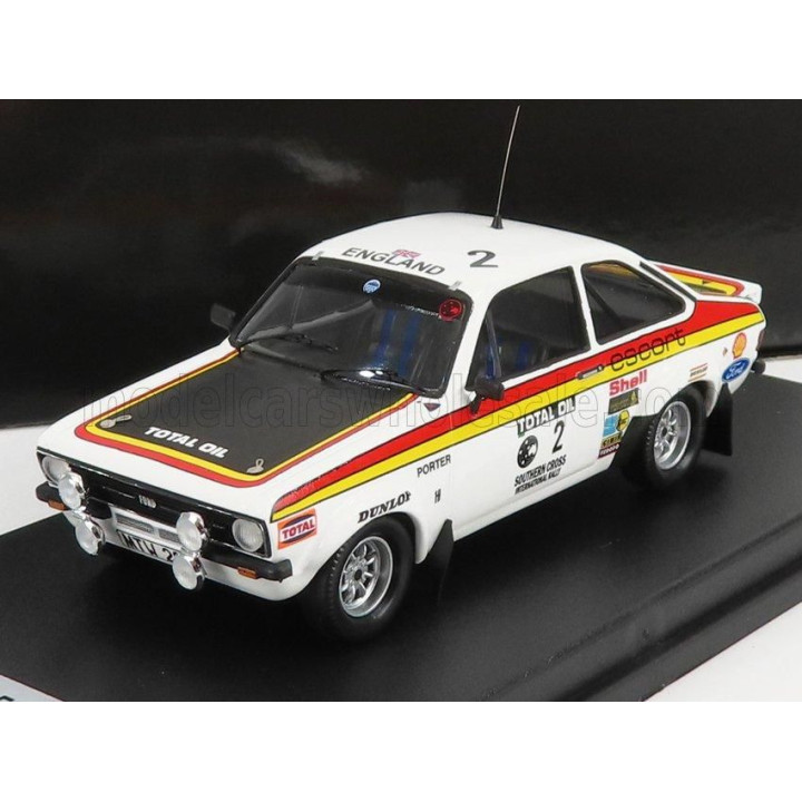 TROFEU FORD ENGLAND ESCORT MKII N 2 RALLY SOUTHERN CROSS 1976 R.CLARK - J.PORTER - WHITE BLACK RED YELLOW 1/43