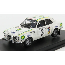 TROFEU FORD ENGLAND ESCORT MKI N 3 WINNER RALLY YPRES 1972 G.STAEPELAERE - A.AERTS - WHITE 1/43