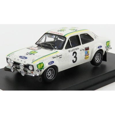TROFEU FORD ENGLAND ESCORT MKI N 3 WINNER RALLY YPRES 1972 G.STAEPELAERE - A.AERTS - WHITE 1/43