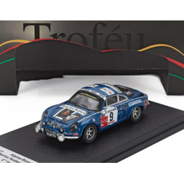 TROFEU RENAULT ALPINE A110 (night version) N 9 RALLY YPRES 1974 MAURICE NUSBAUMER - LUC PYNCKET - BLUE 1/43