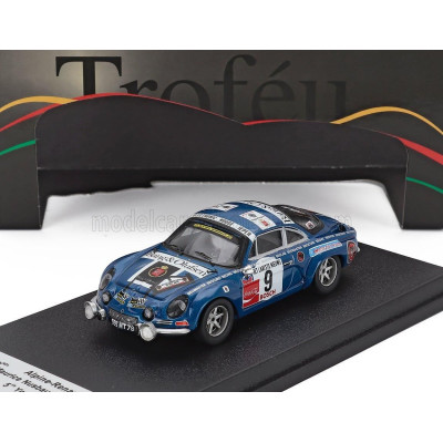 TROFEU RENAULT ALPINE A110 (night version) N 9 RALLY YPRES 1974 MAURICE NUSBAUMER - LUC PYNCKET - BLUE 1/43