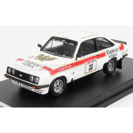 TROFEU FORD ENGLAND ESCORT MKII RS2000 N 30 3rd RALLY DONEGAL INTERNATIONAL 1979 J.LYONS - T.SEMPLE - WHITE RED 1/43