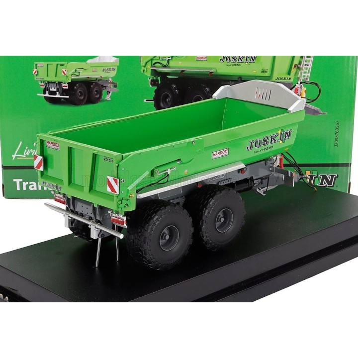 UNIVERSAL HOBBIES JOSKIN TRAILER TRANS-KTP 22-50 2-ASSI RIMORCHIO - TRAILER FOR TRACTOR 2010 - GREEN 1/32
