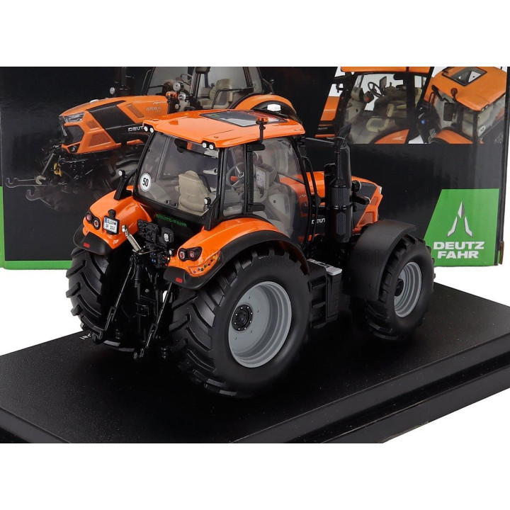 UNIVERSAL HOBBIES DEUTZ-FAHR 6150.4 TTV TRACTOR 2018 - ORANGE BLACK 1/32