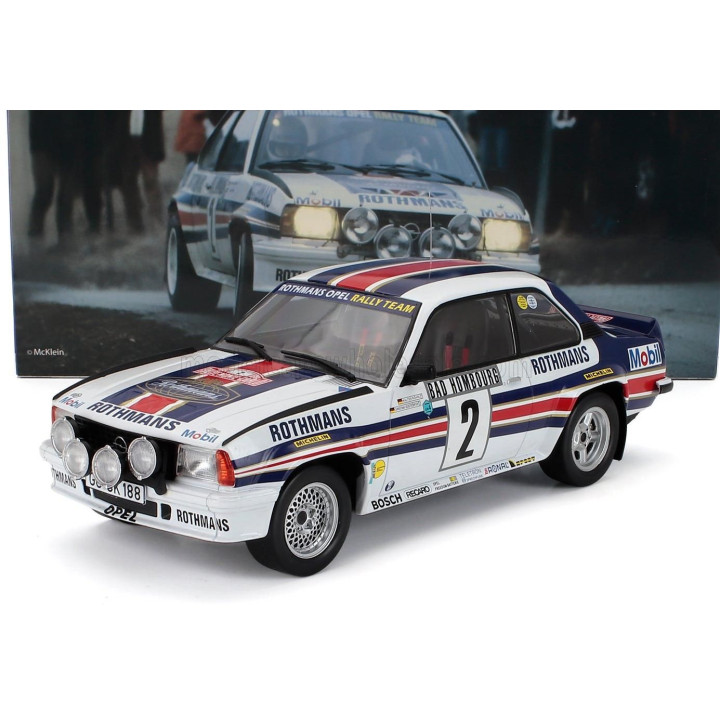 WERK83 OPEL ASCONA 400 ROTHMANS (night version) N 2 WINNER RALLY MONTECARLO 1982 WALTER ROHRL - CHRISTIAN GEISTDORFER - WHITE BL