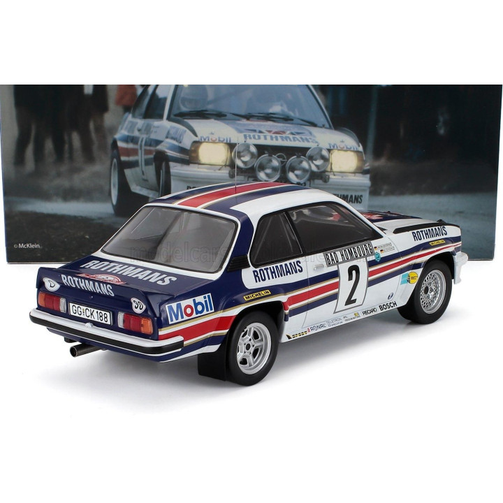 WERK83 OPEL ASCONA 400 ROTHMANS (night version) N 2 WINNER RALLY MONTECARLO 1982 WALTER ROHRL - CHRISTIAN GEISTDORFER - WHITE BL
