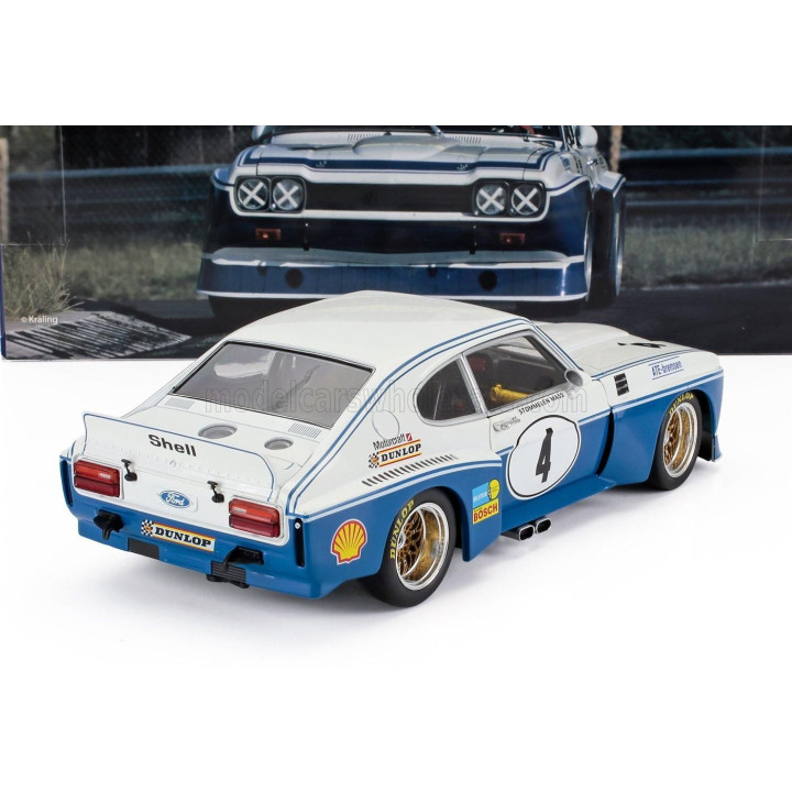 WERK83 FORD ENGLAND CAPRI RS 3100 N 4 ETCC ZANDVOORT 1974 JOCHEN MASS - ROLF STOMMELEN - BLUE WHITE 1/18