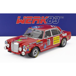 WERK83 MERCEDES BENZ 300 SEL 6.8 TEAM MERCEDES AMG N 11 24h PAUL RICARD 1971 HANS HEYER - CLEMENS SCHICKENTANZ - RED 1/18