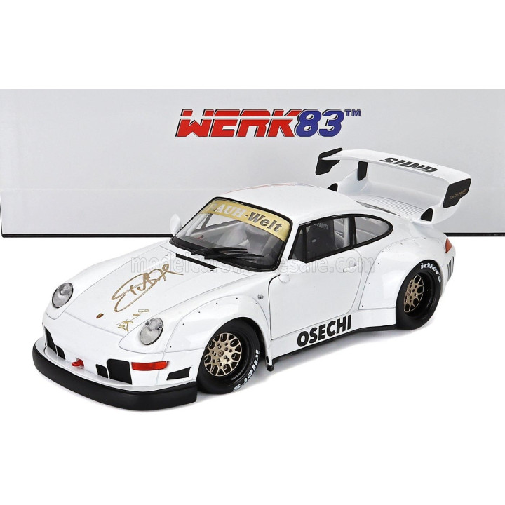 WERK83 PORSCHE 911 993 RWB RAUH-WELT OSECHI G2.2 SIDNEY HOFFMANN COUPE 1995 - SIGNATURE EDITION - WHITE 1/18