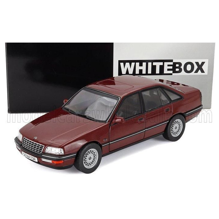 WHITEBOX OPEL SENATOR B 1987 - DARK RED MET 1/24