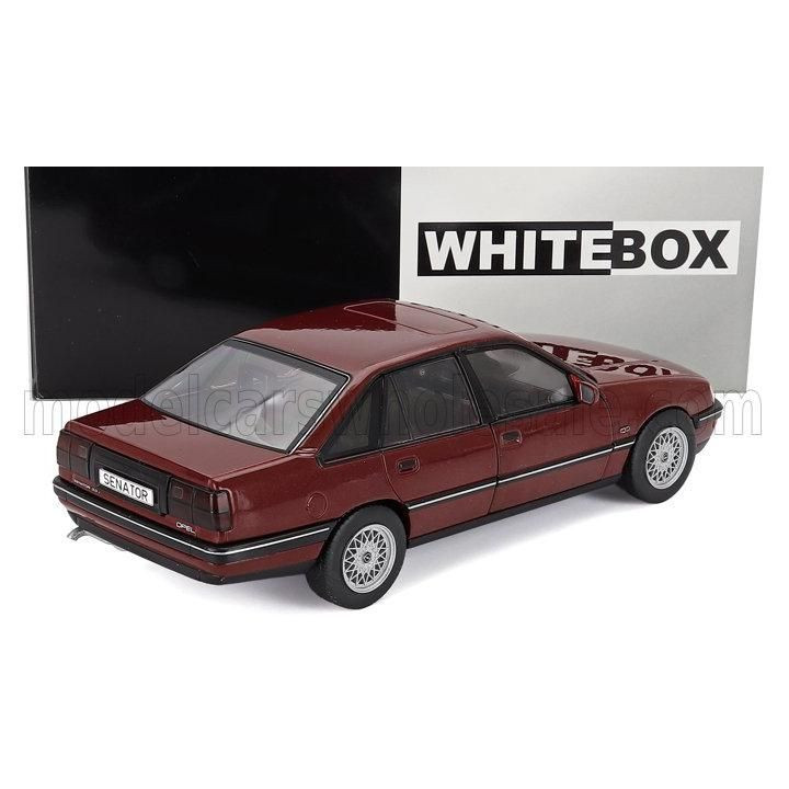 WHITEBOX OPEL SENATOR B 1987 - DARK RED MET 1/24