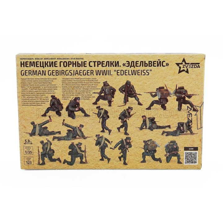 ZVEZDA FIGURES GERMAN GEBIRGSJAEGER MILITARY FIGURES 1/35
