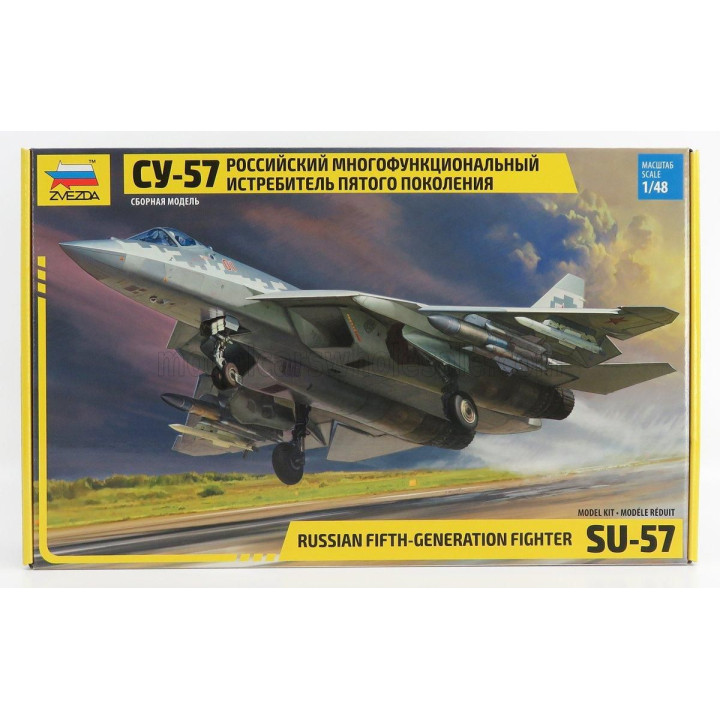 ZVEZDA SUKHOI SU-57 RUSSIAN FIFTH GENERATION FIGHTER AIRPLANE 2010 1/48