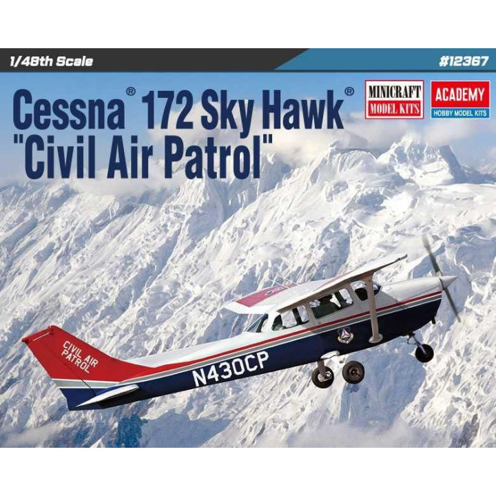 Model Kit letadlo 12367 - CESSNA 172 SKYHAWK CIVIL AIR PATROL (1:48)
