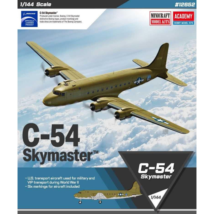 Model Kit letadlo 12652 - USAF C-54 SKYMASTER (1:144)