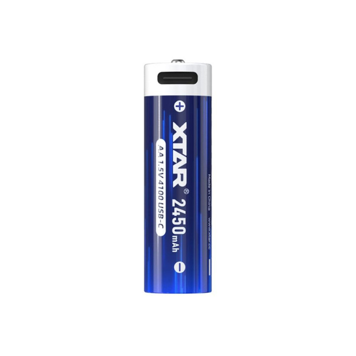 Lítiová batéria XTAR AA 1,5V 4100mWh s USB-C 4ks s káblom | RCsvet