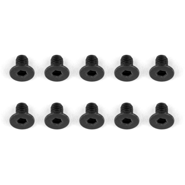 Imbusové šroubky M2,5 × 4 mm s plochou hlavou
